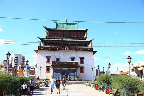 ▲간당사 모습. 몽골에서 가장 유명한 불교 사원이다  ⓒ오문수