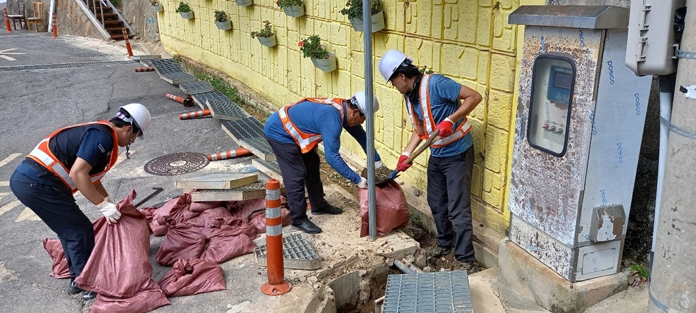 ▲ 태풍 대비 일제 점검 모습