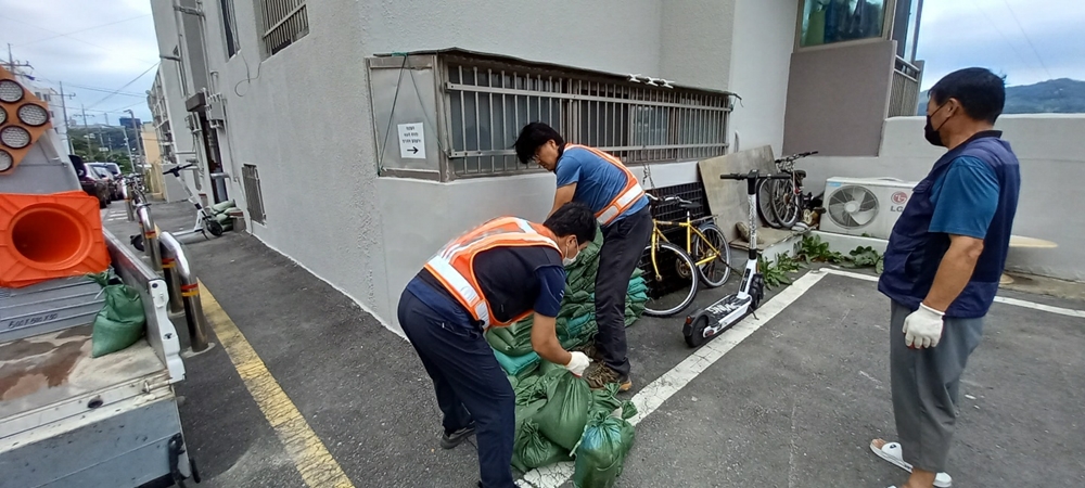 ▲ 태풍 대비 일제 점검 모습