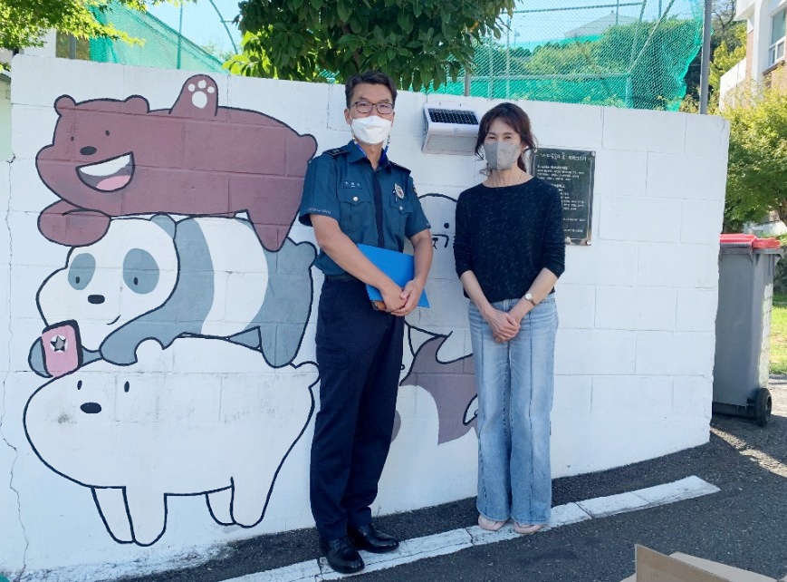 ▲ 태양광벽부등이 설치된 국동 골목길