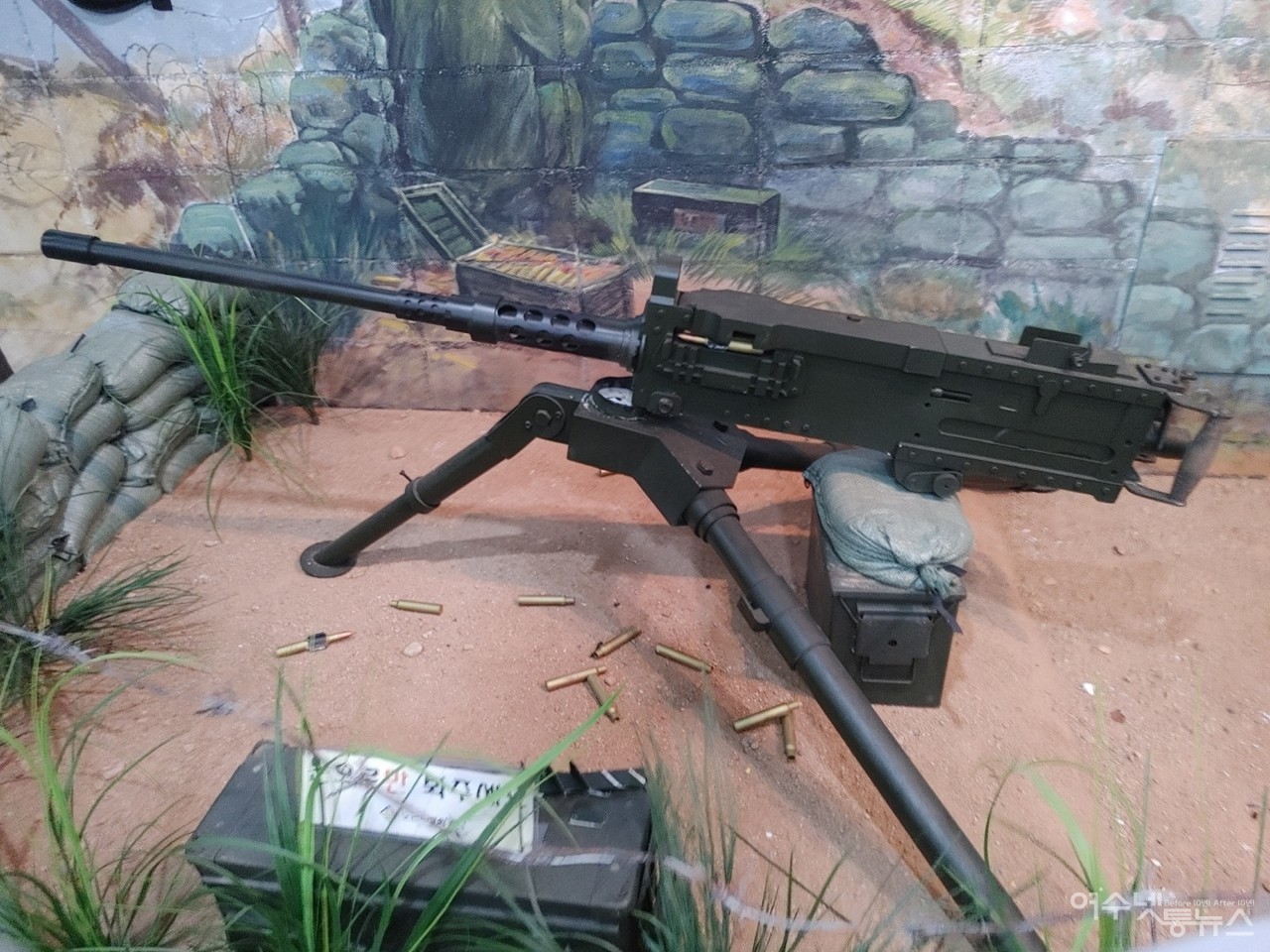 ▲ 미군전폭기가 공중폭격때 기총사격한 무기 ⓒ심명남