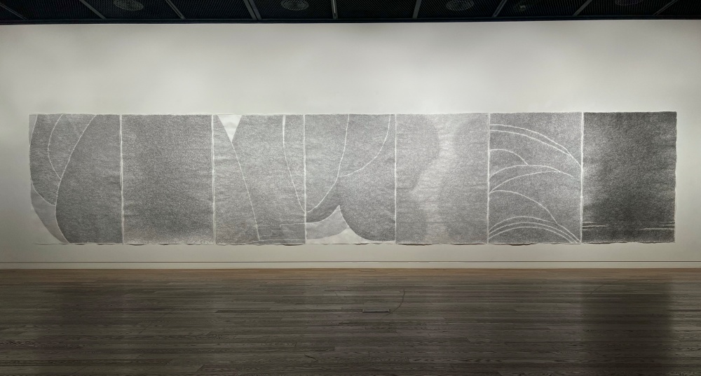 ▲ 서국화, 무제 한지에 먹(215x150cm, 7ea, 2022)