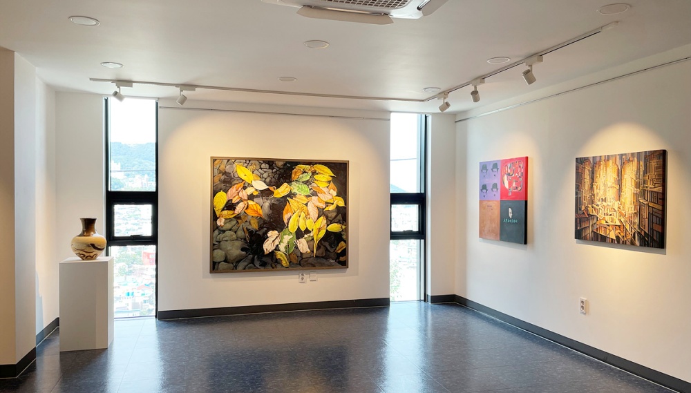 ▲ 고소동 달빛갤러리 작품 전시 모습