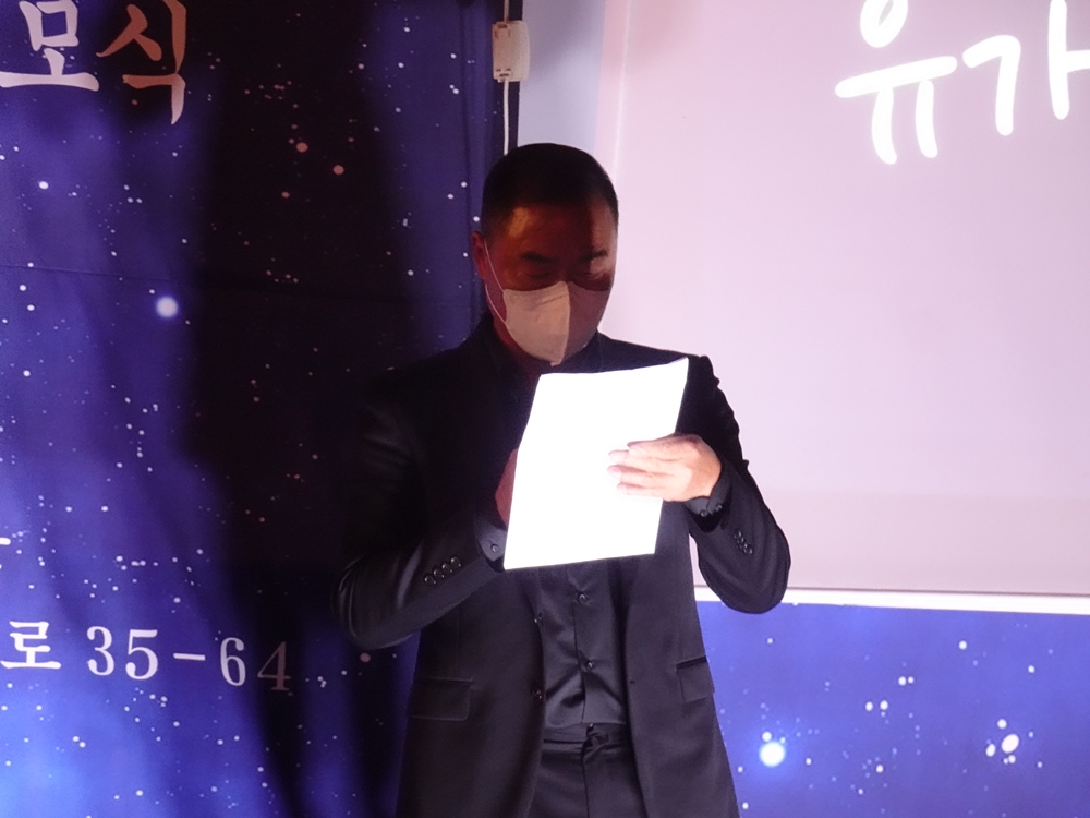 ▲ 홍정운 군의 아버지 홍성기 씨는 정운이의 희생이 친구들이나 후배들에게 등불이 되기를 희망한다고 전했다.