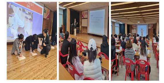 ▲ 실습과 교육에 집중하고 있는 활동지원사들