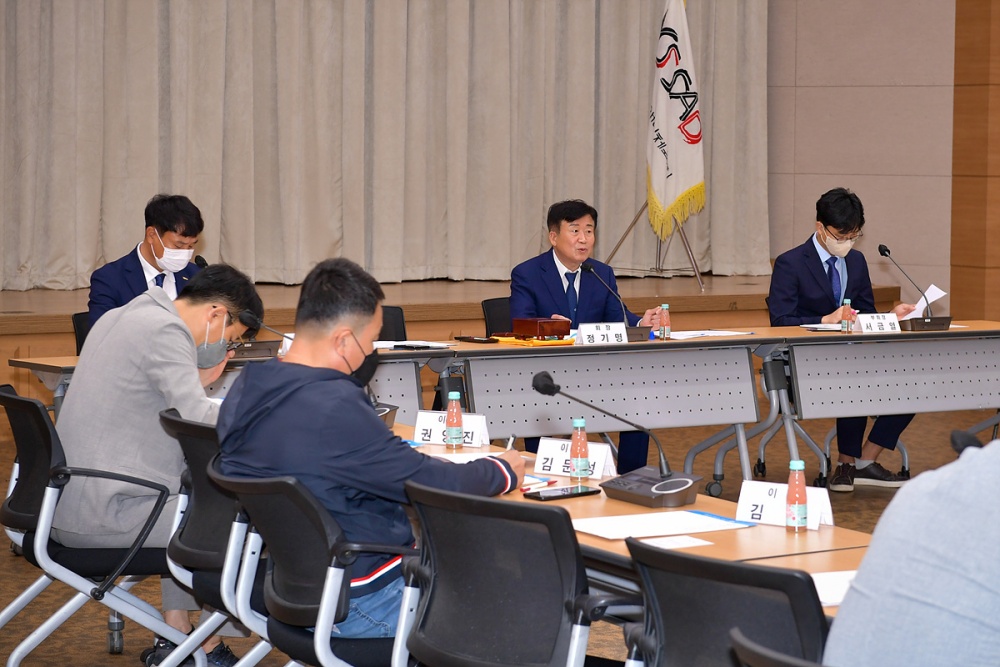 ▲여수시장애인체육회 제41차 이사회 모습