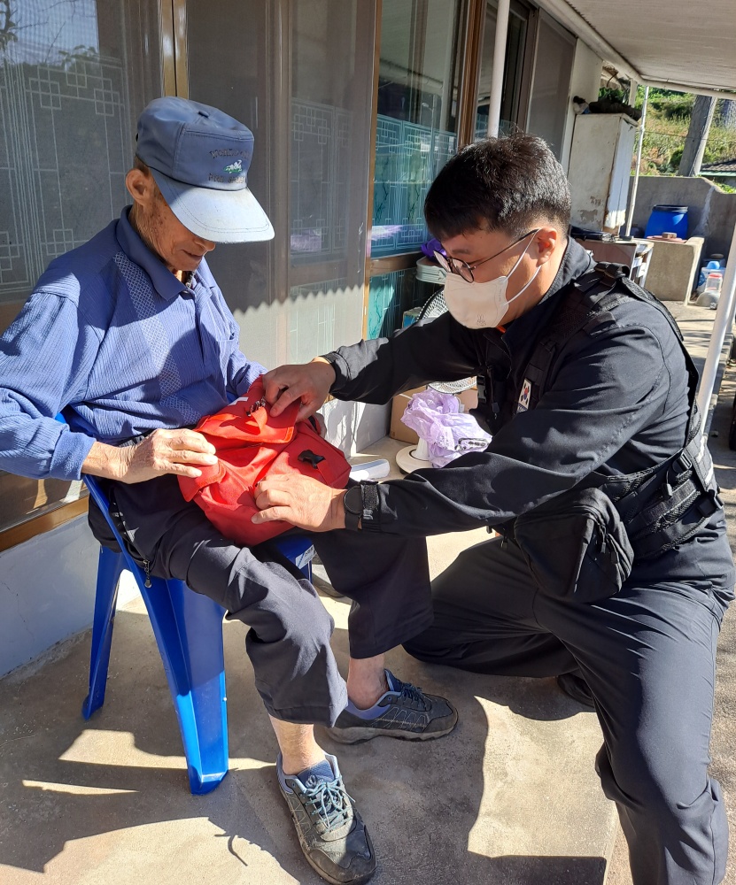 ▲ 여수소방서 119생활안전순찰대 활동 모습