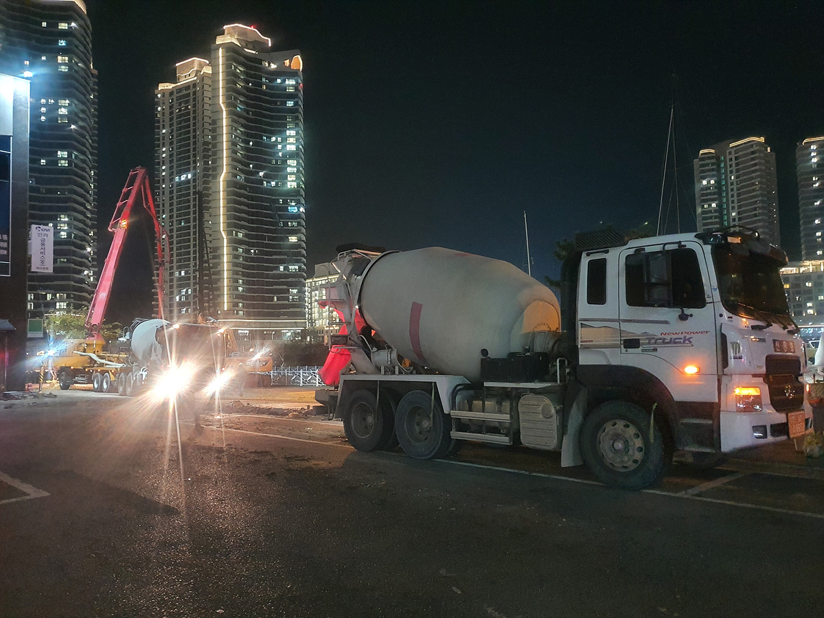 ▲ 웅천 사고현장 복구 진행 모습