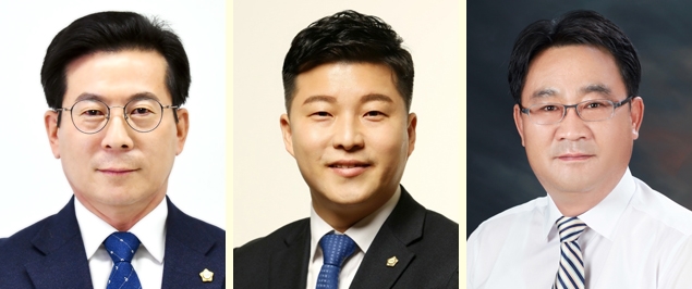 ▲ 강현태, 고용진, 김철민 시의원