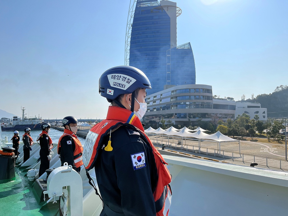 ▲ 여수해경교육원 출항 훈련