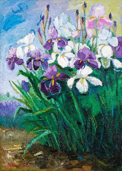 ▲ 김은희, 아이리스의 노래(합창), (91x65cm, 캔버스에 유화, 제작년도 미상)