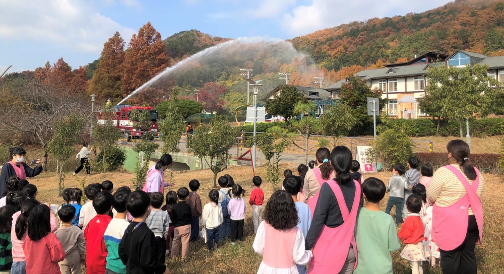 ▲ 안전한국훈련-어린이집 화재대피