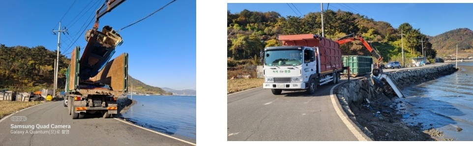 ▲ 방치 폐선 제거 모습