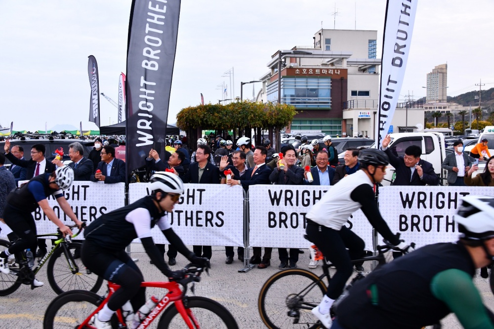 ▲ 섬섬여수 그란폰도 대회 현장