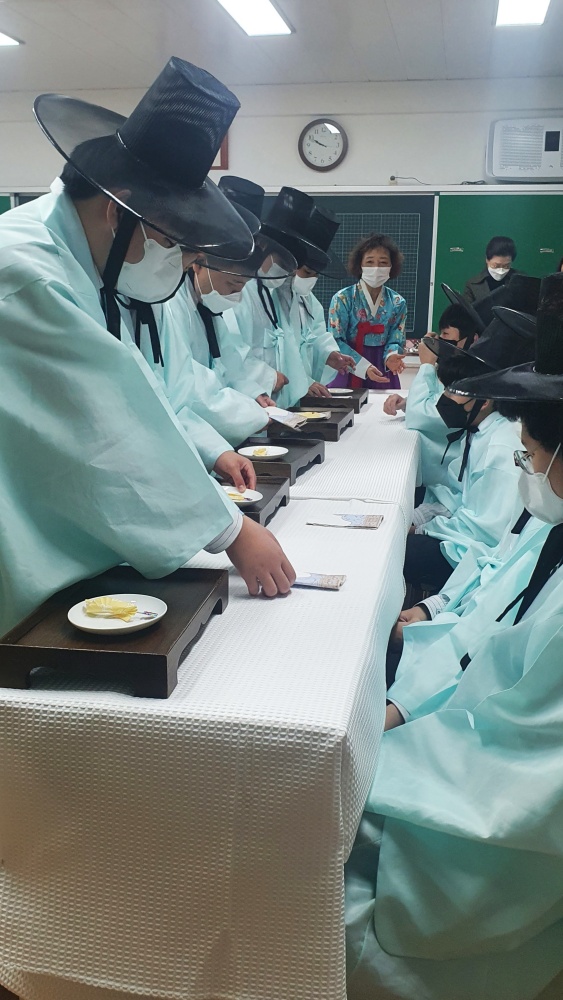 ▲여수교육지원청 학교지원센터 전통예절 교육