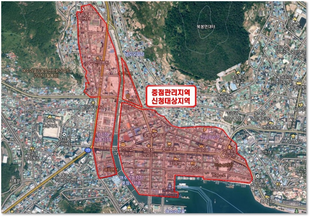 ▲ 중앙동 지구 ‘2022년 하수도정비 중점관리지역’