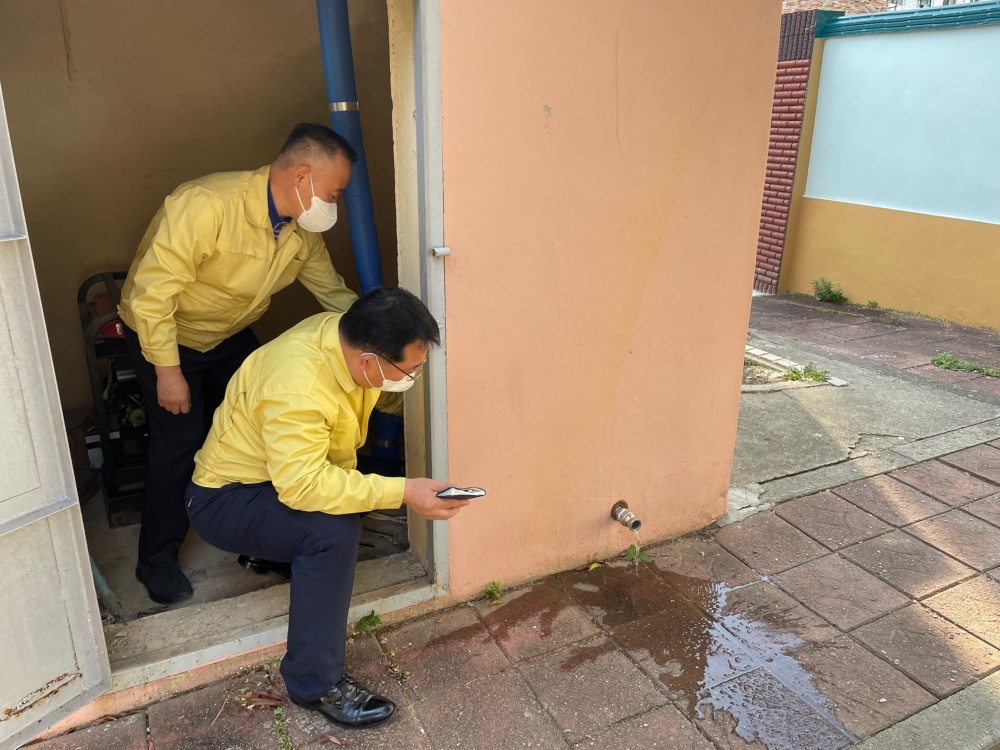 ▲ 비상급수시설 점검