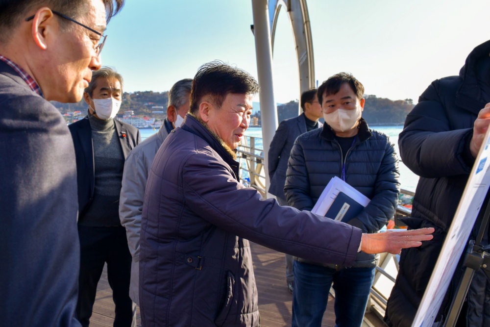 ▲ 주요 시책사업 현장을 방문한 정 시장