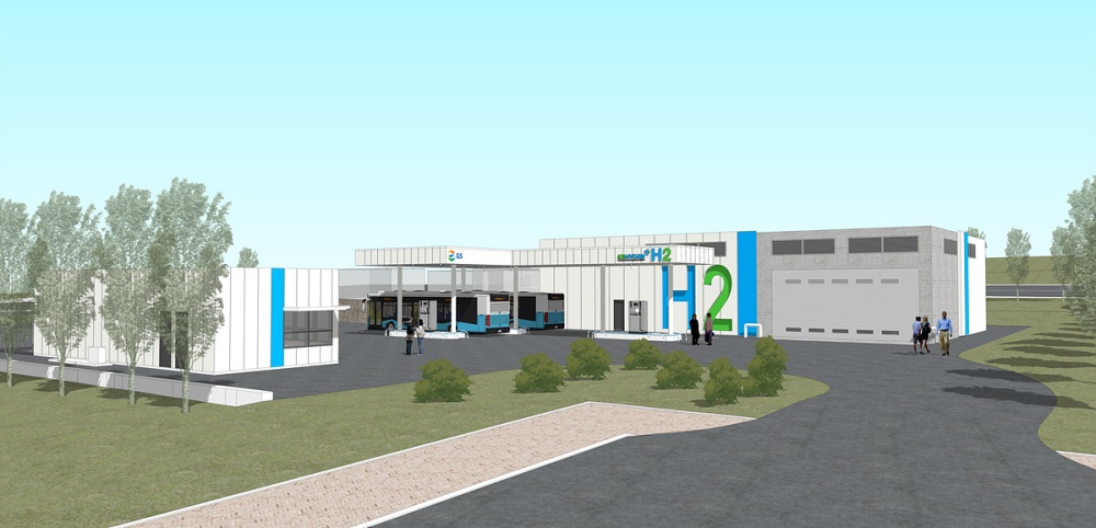 ▲ 둔덕동 수소충전소 3호기 조감도