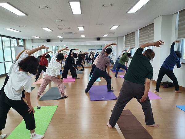 ▲ 2022년도 ‘몸살림 운동’ 과목 수업 장면