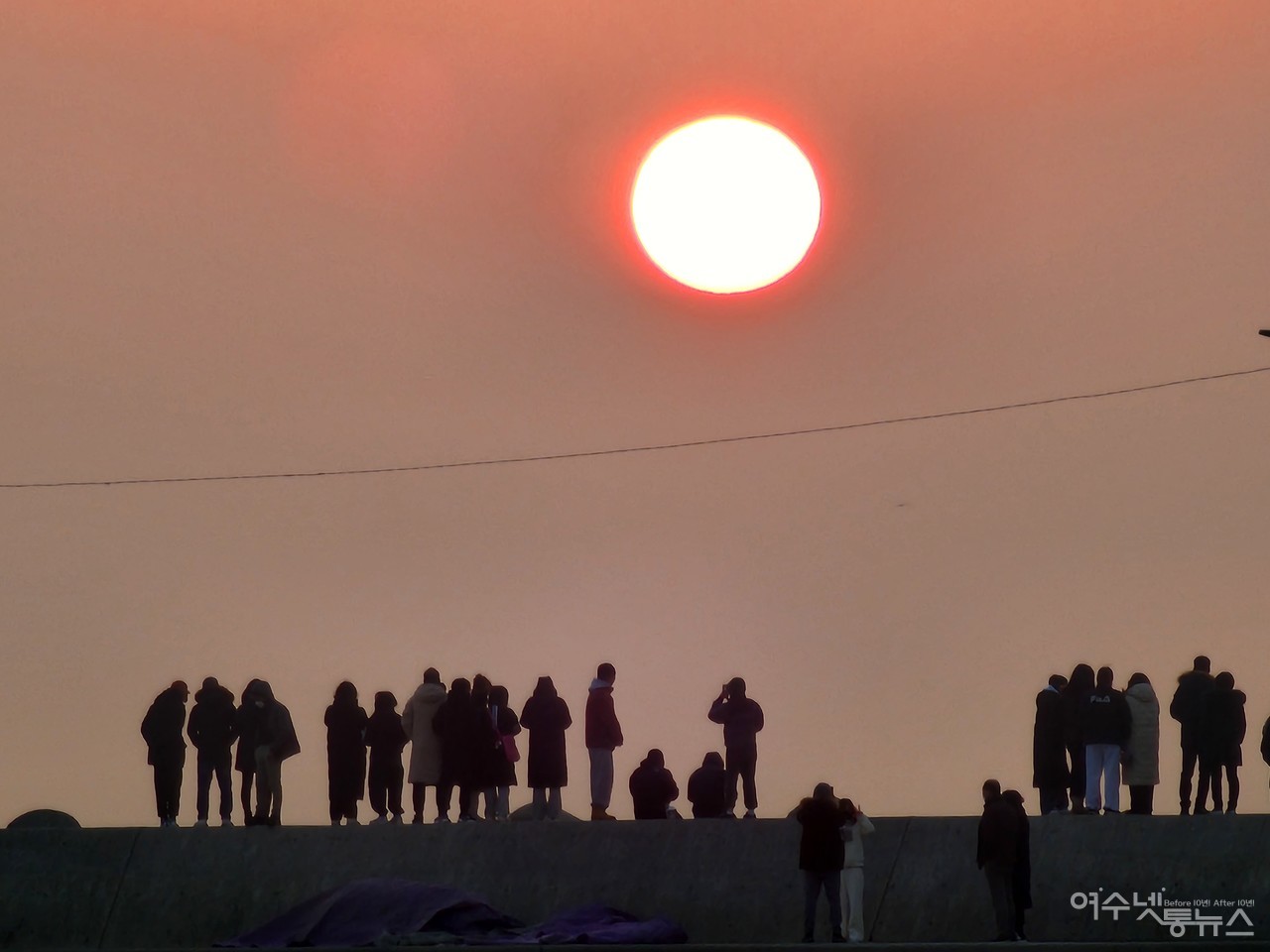 ▲ 여수 만성리 새해 일출 ⓒ심명남