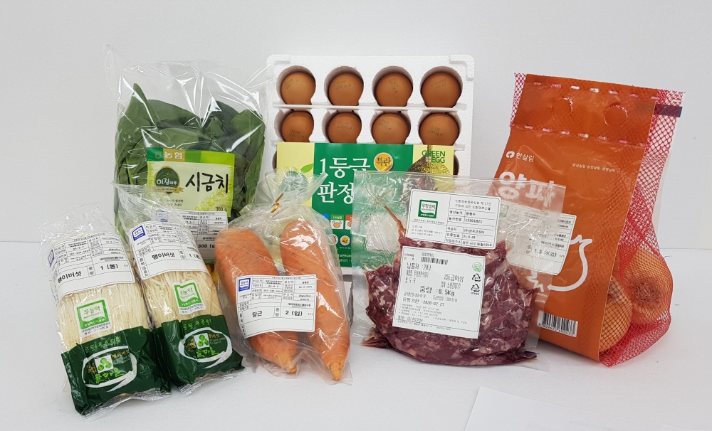▲ 친환경농산물꾸러미