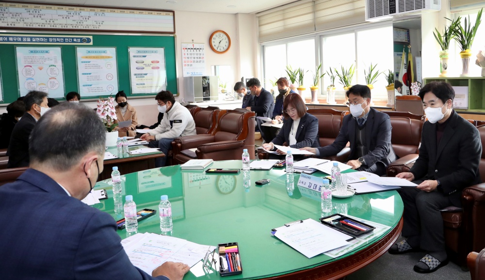 ▲ 김대중 전남교육감 순천향림중 교육공동체 간담회