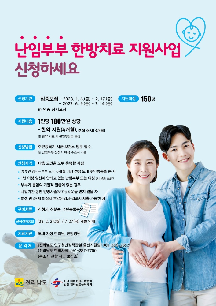 ▲ 한방 난임치료 지원 확대