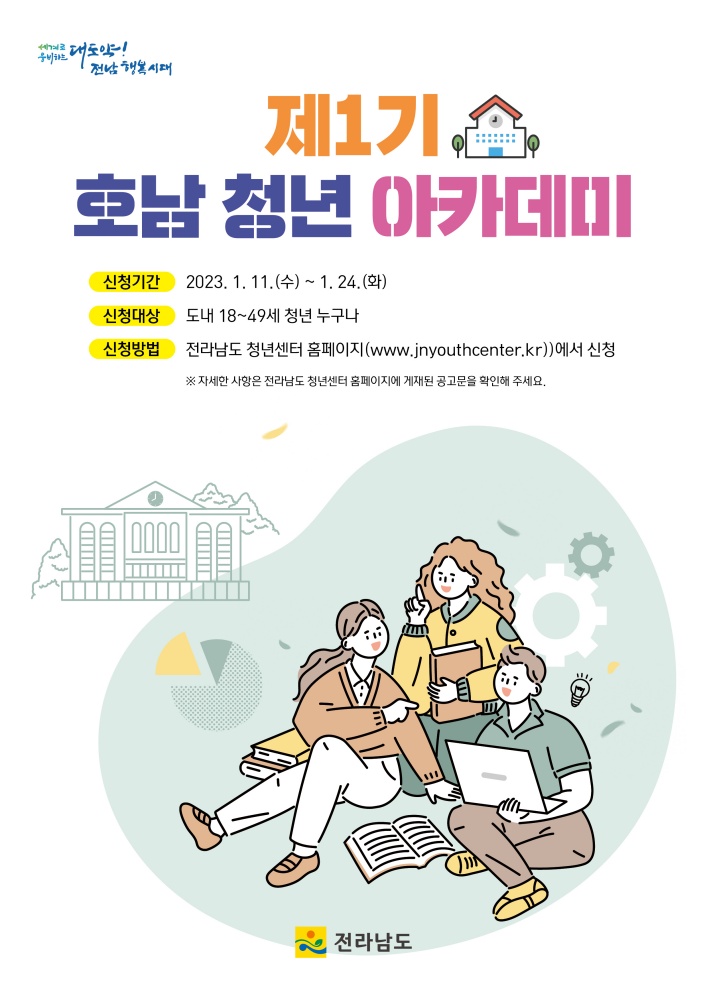 ▲ 호남청년아카데미 참여자 모집 포스터