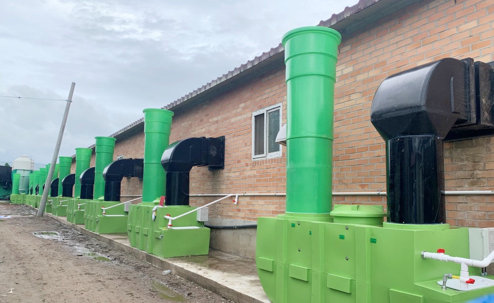 ▲ 축산 악취 저감- 농기원 개발 바이오필터 시스템