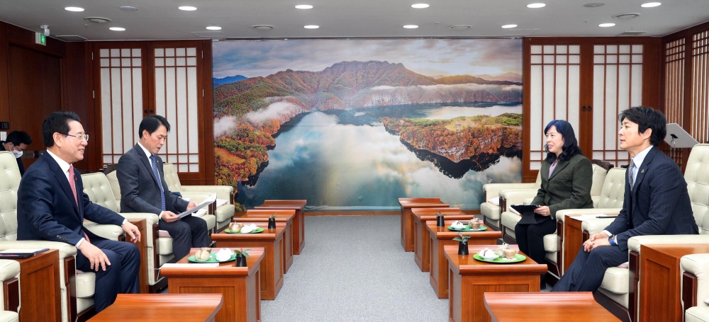 ▲최수종 전남영상위원회 운영위원장 면담