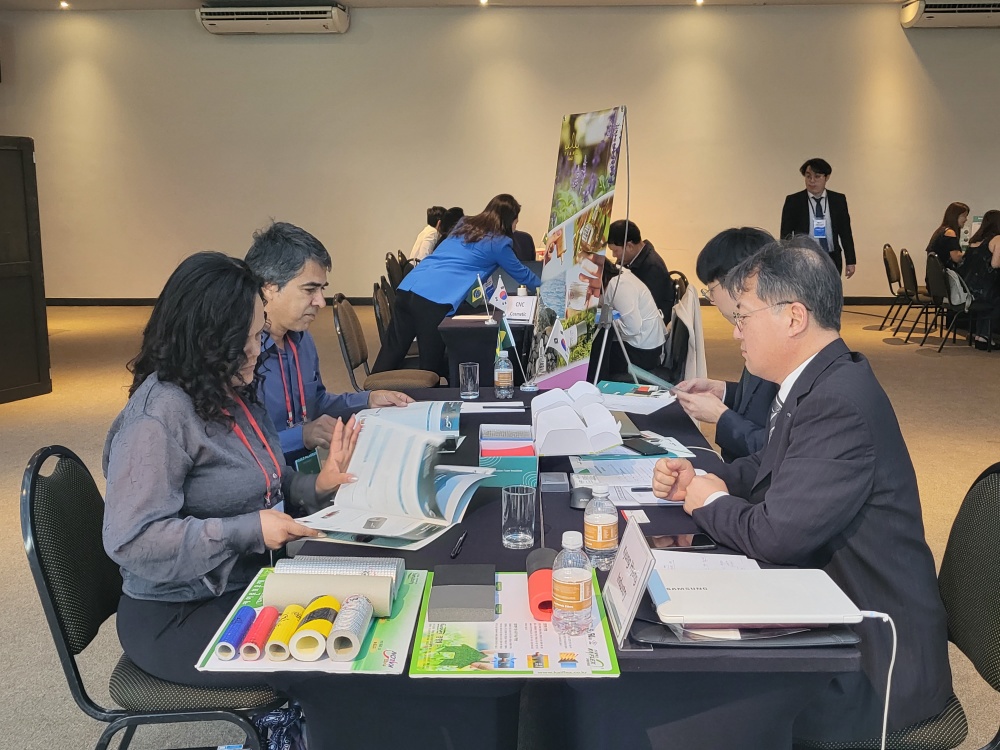 ▲수출상담 모습