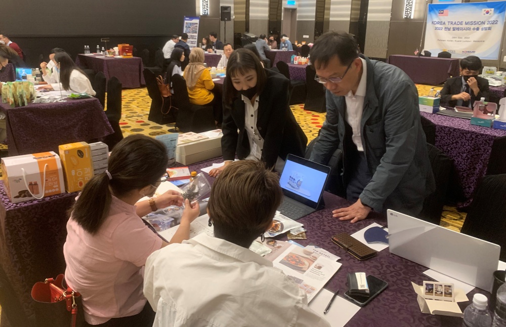 ▲ 말레이시아 수출상담 모습