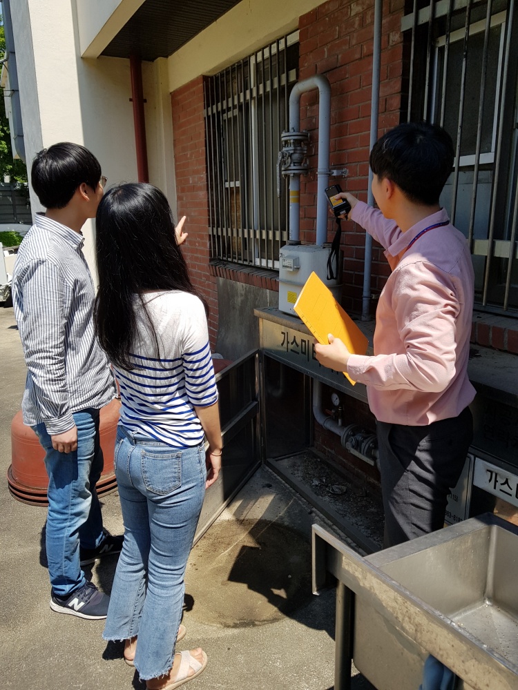 ▲도시가스 안전 교육 및 점검