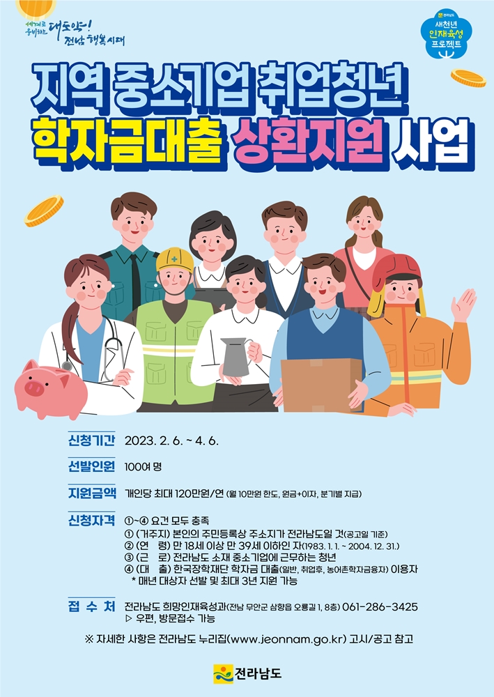 ▲ 학자금대출상환지원사업 포스터