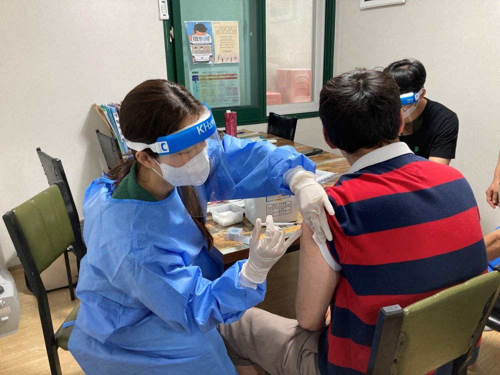 ▲코로나19 접종 사진