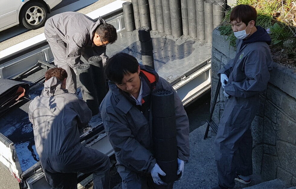 ▲ 지난 2018년 연탄나눔봉사 현장