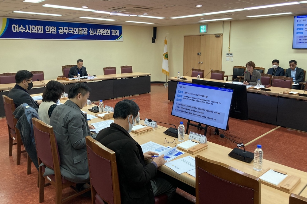 ▲ 기획행정위원회 발표 모습