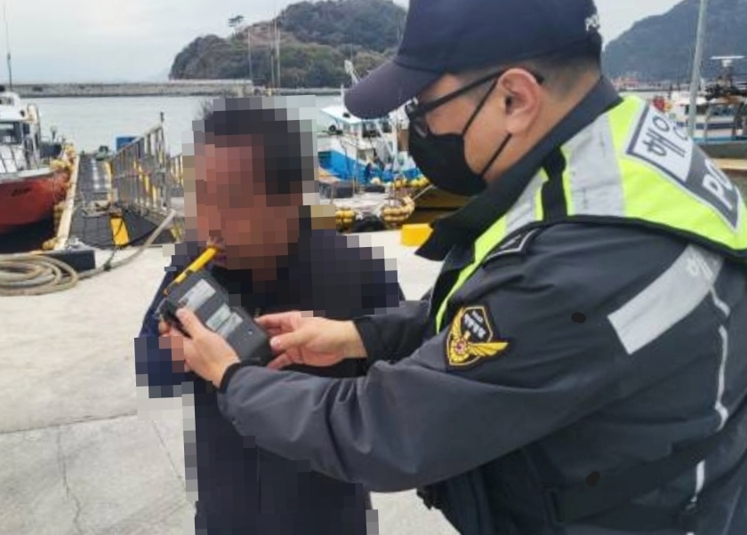 ▲ 음주운항 조사 모습