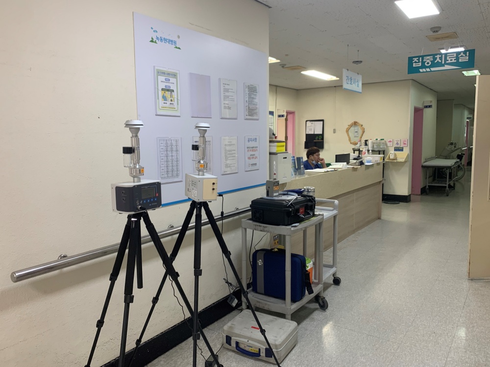 ▲ 실내공기질 측정 