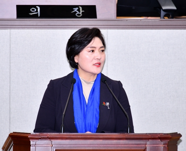 ▲여수시의회 미군폭격사건 특별위원회 박성미 위원장