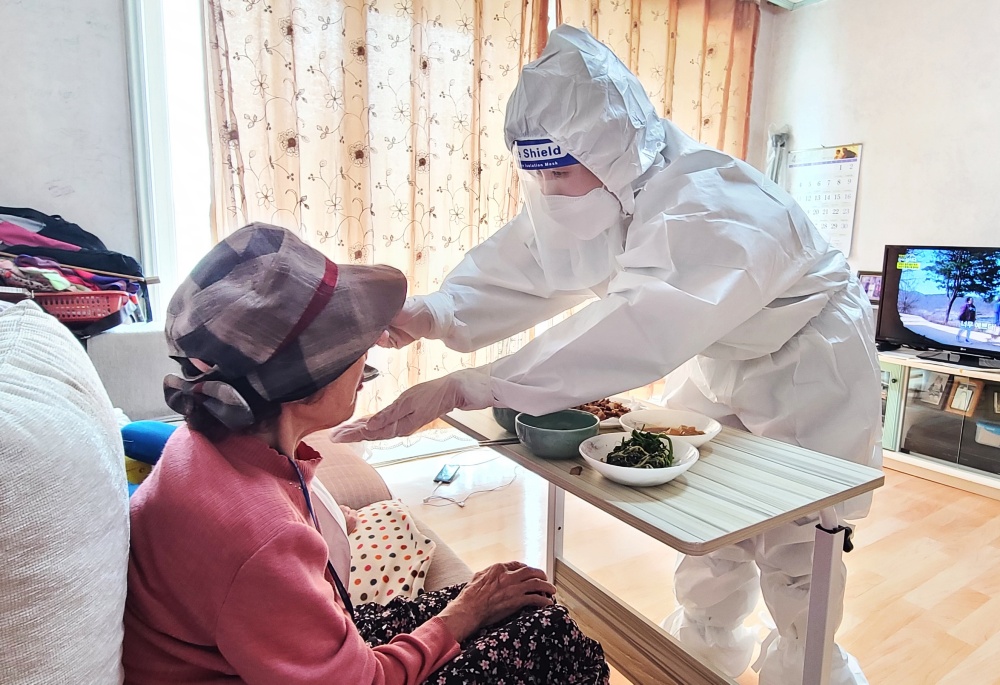 ▲ 긴급돌봄서비스 현장