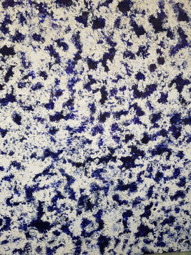 ▲ 유동명, 캔버스에 닥종이·혼합재료(145.5x112.1cm)