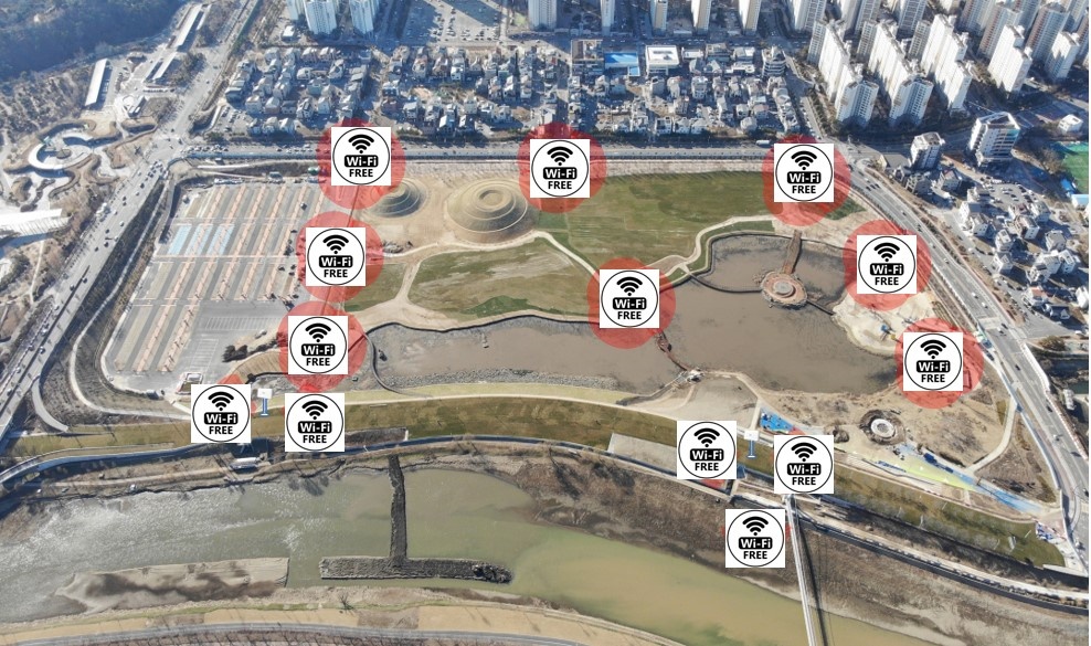 ▲순천만국제정원박람회장 내 와이파이 설치 배치도