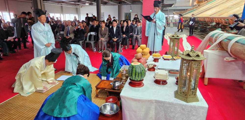 ▲진남관 중수 상량식 Ⓒ임호상