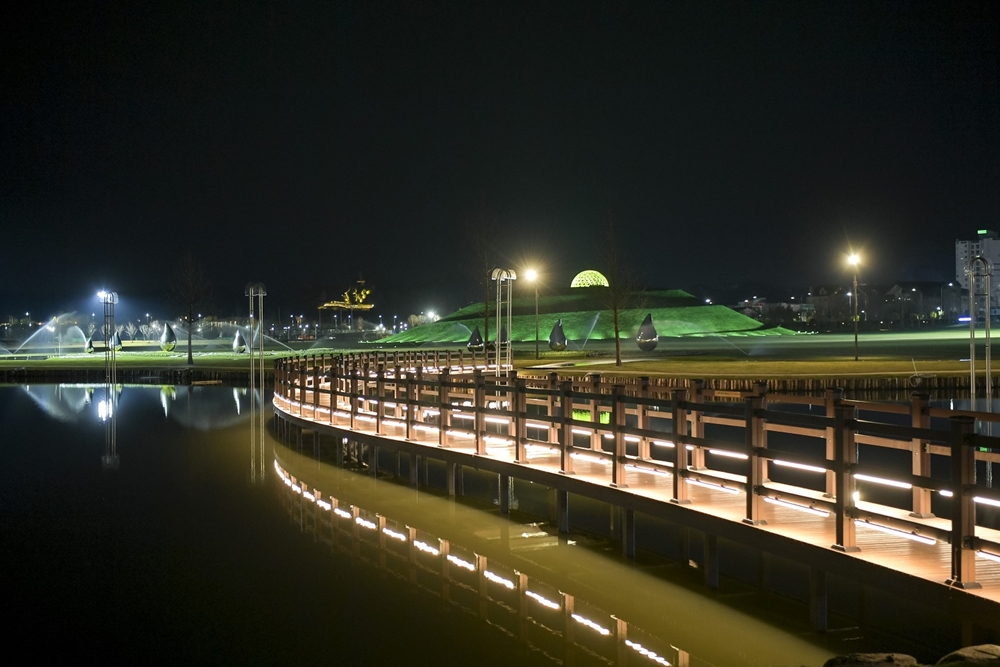 ▲ 2023순천만국제정원박람회 핵심콘텐츠 오천그린광장 야간경관