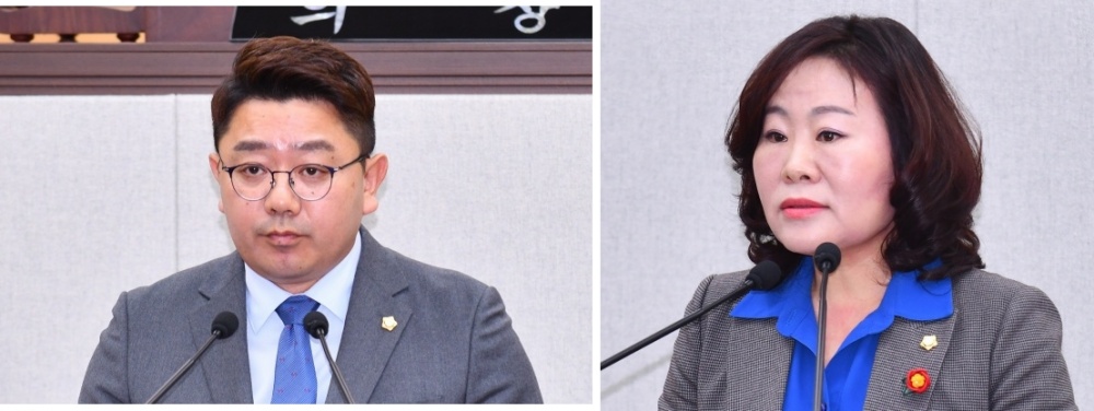 ▲ 여수시의회 최정필, 정신출 의원