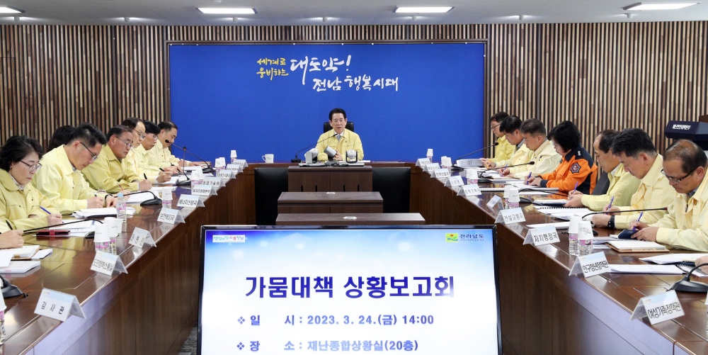 ▲ 가뭄대책 상황보고회 