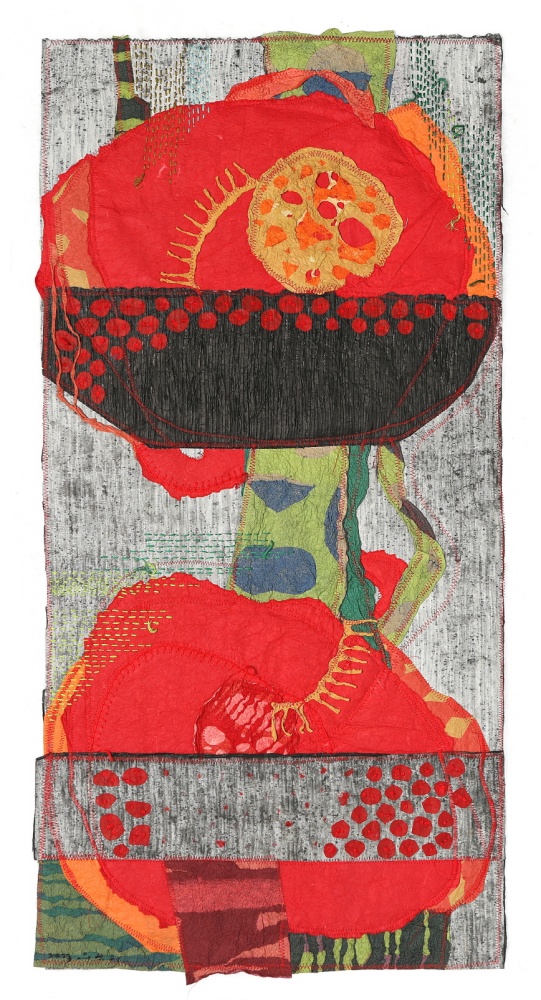 ▲ 나.너.우리 심상여수 (91×45.5cm 한지,면사,먹물 2023)