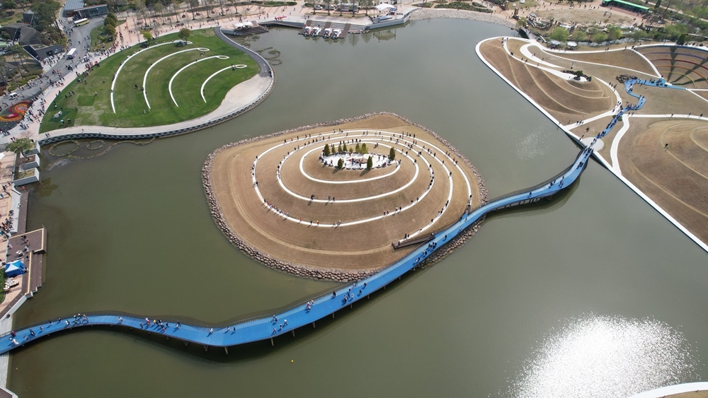 ▲2023순천만국제정원박람회장인 순천만국가정원 호수정원.